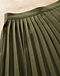 Olive Pleated Skirt (Olive), detail close-up
