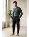 Black Track Pants (Black), worn or held by model