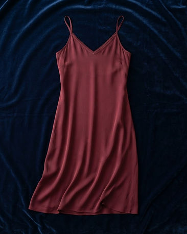 Burgundy Slip Dress (Burgundy), product photo