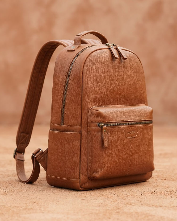 Tan Laptop Backpack (Tan), product photo