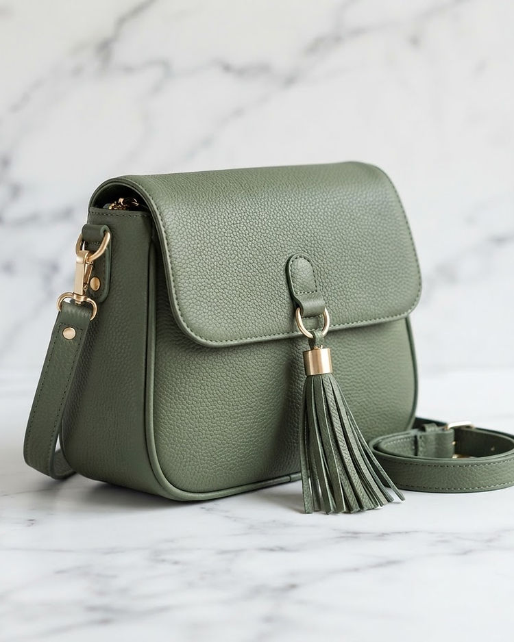 Sage Tassel Bag (Sage), product photo