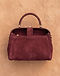 Burgundy Top Handle Bag (Burgundy), flat-lay view