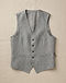 Grey Waistcoat (Grey), flat-lay view