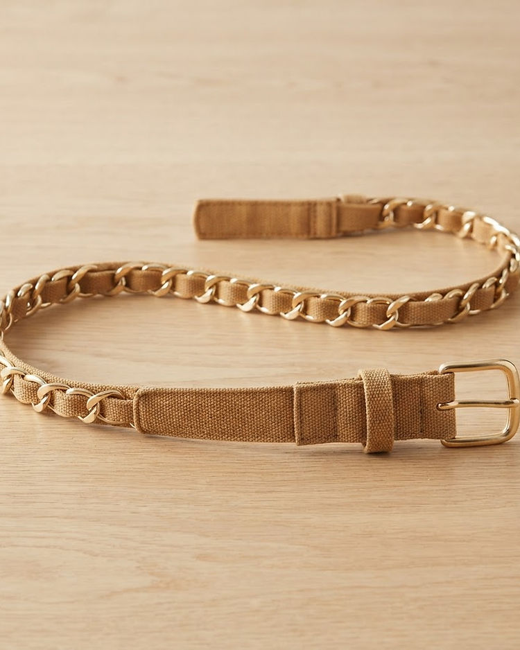 Tan Chain Belt (Tan), product photo