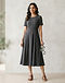 Charcoal Midi Dress (Charcoal), worn or held by model