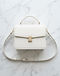 White Box Bag (White), flat-lay view