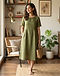 Olive A-Line Dress (Olive), lifestyle setting