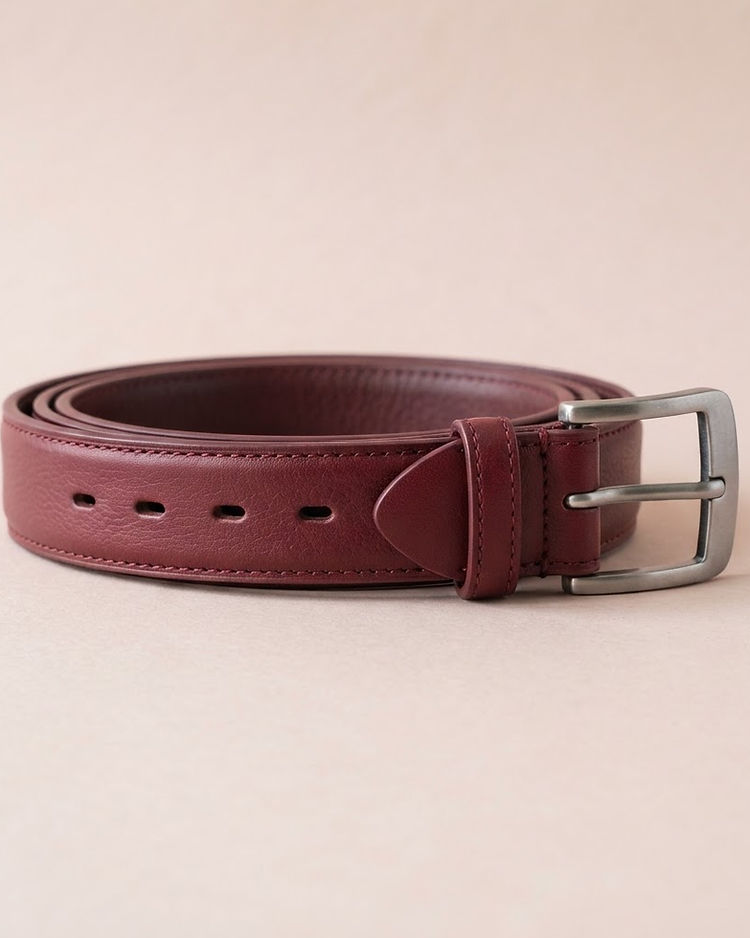 Burgundy Golf Belt (Burgundy), product photo