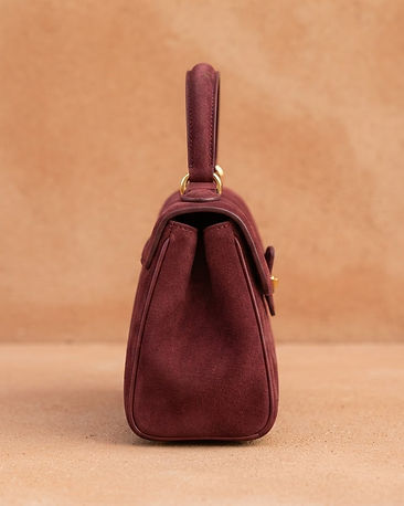 Burgundy Top Handle Bag (Burgundy), product photo