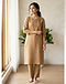 Tan Straight Kurti (Tan), worn or held by model