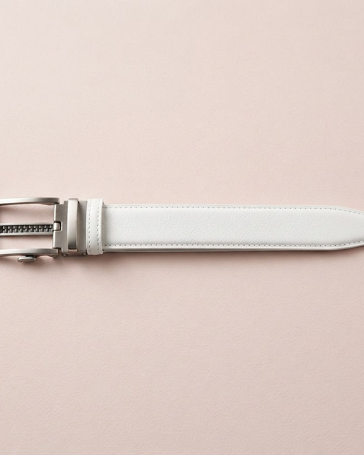 White Auto-Lock Belt (White), product photo