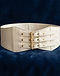 Ivory Corset Belt (Ivory), flat-lay view