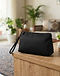 Black Evening Clutch (Black), lifestyle setting