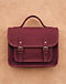 Burgundy Satchel Bag (Burgundy), flat-lay view