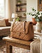 Camel Quilted Bag (Camel), lifestyle setting