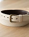 Ivory Western Belt (Ivory), detail close-up