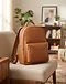 Tan Laptop Backpack (Tan), lifestyle setting