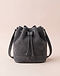 Charcoal Drawstring Bag (Charcoal), product photo
