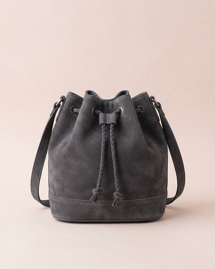 Charcoal Drawstring Bag (Charcoal), product photo