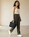 Black Mini Tote (Black), worn or held by model
