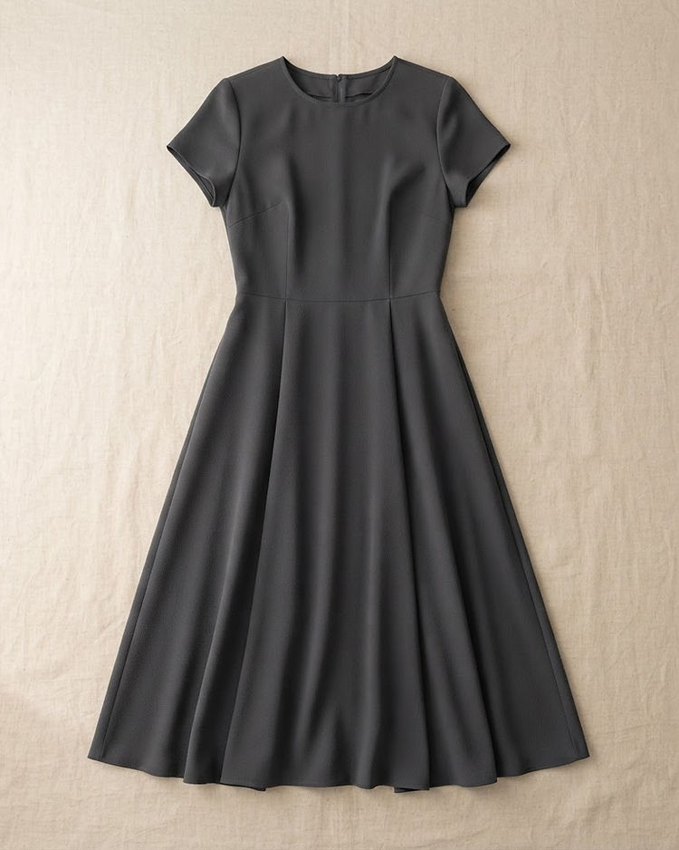 Charcoal Midi Dress (Charcoal), product photo