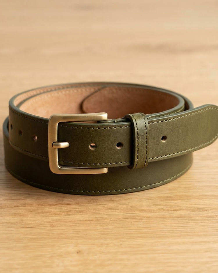 Olive Jean Belt (Olive), product photo