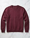 Burgundy Crew Sweatshirt (Burgundy), flat-lay view