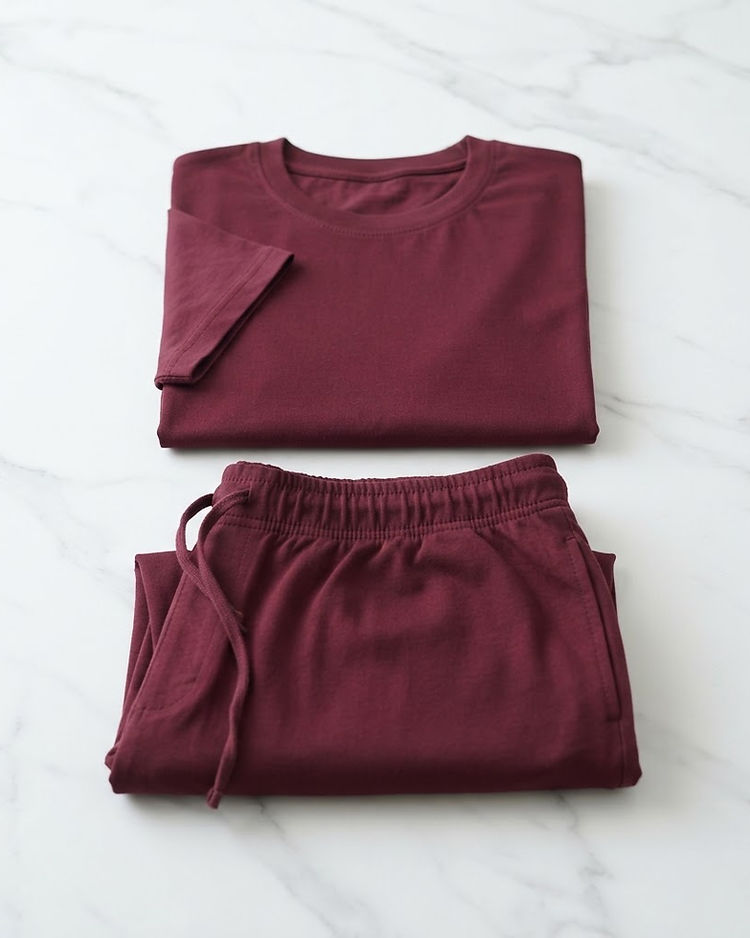 Burgundy Co-ord Set (Burgundy), product photo