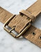 Camel Canvas Belt (Camel), detail close-up