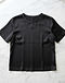 Black Silk Blouse (Black), flat-lay view