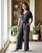 Charcoal Jumpsuit (Charcoal), lifestyle setting