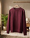 Burgundy Crew Sweatshirt (Burgundy), lifestyle setting