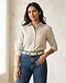 Ivory Western Belt (Ivory), worn or held by model