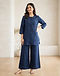 Navy Palazzo Set (Navy), worn or held by model