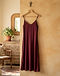 Burgundy Slip Dress (Burgundy), lifestyle setting