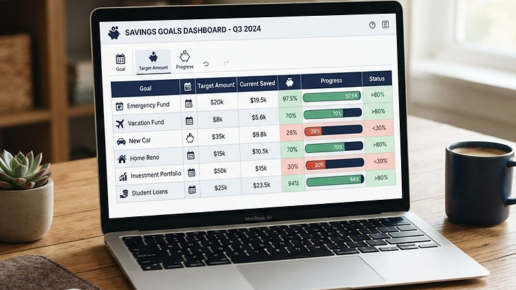 How to Build a Savings Tracker Spreadsheet