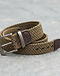 Unisex Premium Cotton Woven Belt — Khaki (Khaki), product photo