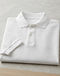 Men's Pique Knit Cotton Blend Polo — White (White), product photo