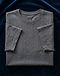 Men's Textured Stripe Cotton-Polyester Tee — Grey (Grey), product photo