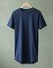 Men's Longline Premium Cotton T-Shirt — Navy (Navy), product photo