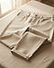 Women's Boyfriend Cotton Silk Jeans — Beige (Beige), product photo