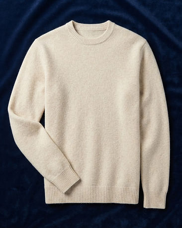 Unisex Active Wool Blend Pullover — Cream (Cream), product photo