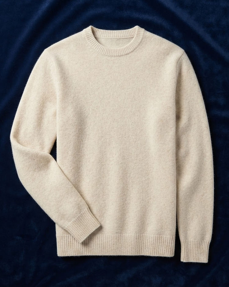 Unisex Active Wool Blend Pullover — Cream (Cream), product photo