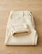 Men's French Terry Stretch Slim Jeans — Cream (Cream), product photo