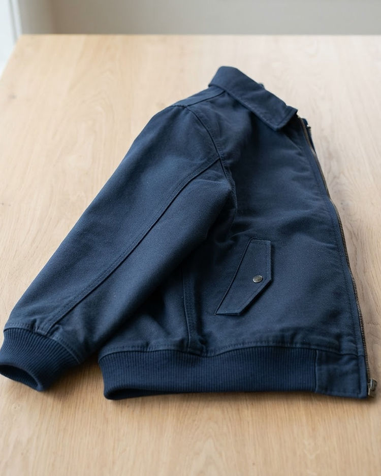 Unisex Canvas Bomber Jacket — Navy (Navy), product photo