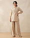 Women's Palazzo Set — Beige (Beige), worn or held by model