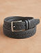 Unisex Wool Blend Leather Look Belt — Grey (Grey), product photo