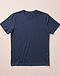 Men's Marl Texture Premium Cotton T-Shirt — Navy (Navy), flat-lay view