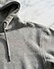 Men's Fleece Blend Drop Shoulder Hoodie — Grey (Grey), detail close-up