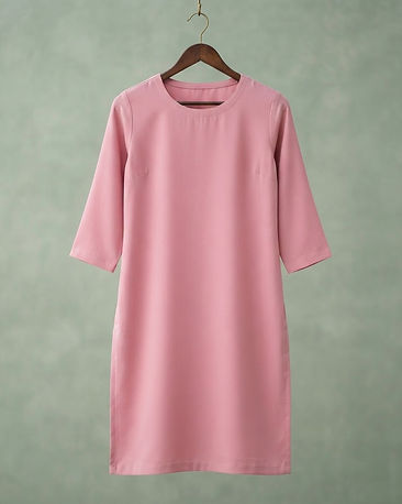 Women's Straight Cotton Kurti — Pink (Pink), product photo
